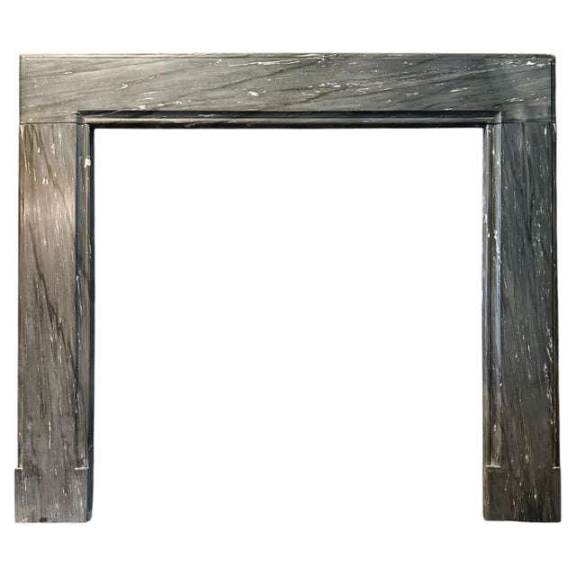 Antique Bardiglio Marble Georgian Style Fireplace, 1850 For Sale - Image 12 of 12