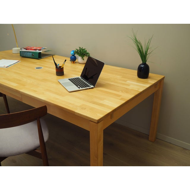 1980s Danish Beech Desk, 1980s For Sale - Image 5 of 18