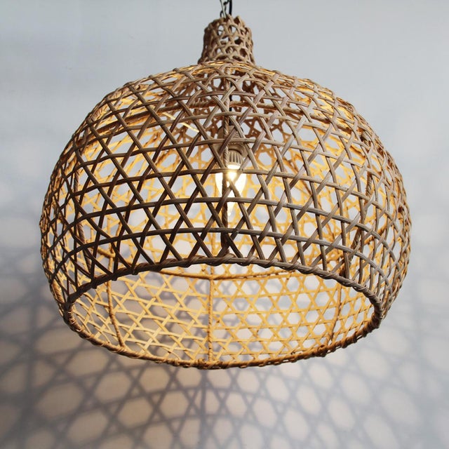 Raw Wicker Pumpkin Lantern Chairish