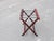Mid 20th Century Vintage Folding Luggage Rack With Canvas Straps For Sale - Image 5 of 7