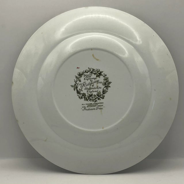 1940s Ridgway “Indian Tree” China Plate For Sale - Image 11 of 11