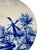 Blue Antique Villeroy & Boch “Dutch River Scene” Charger Plate For Sale - Image 8 of 12