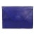 La Bagagerie, Paris Bright Blue Leather Envelope Clutch For Sale