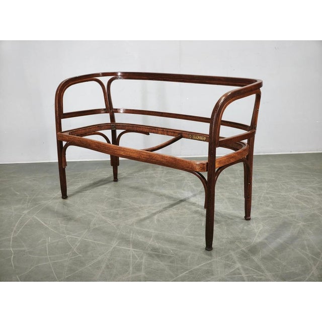 Model 715/C Settee by Gustav Siegel for Jacob & Josef Kohn, 1901 For Sale - Image 15 of 16