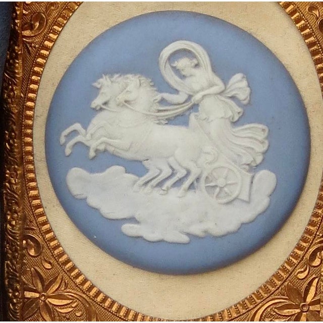 Vintage Wedgwood Charoit in Silk Framed Mounts For Sale In New York - Image 6 of 7