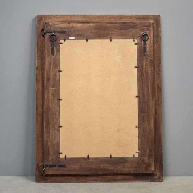 Large Carved & Painted Mirror From India For Sale In Denver - Image 6 of 6