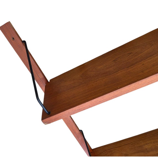 1950 Poul Cadovius Design Wall Mounted Shelf Modular Royal System Teak Cado Unit For Sale - Image 10 of 17