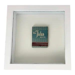 Mid 20th Century Mid Century Tides Motel of Laguna Beach Framed Vintage Matchbook