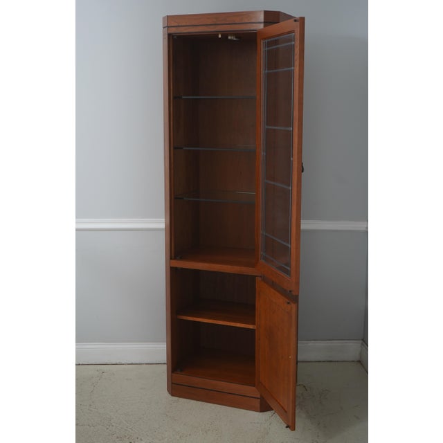 Modern Stickley 21st Century Collection Cherry Curio Cabinet For Sale - Image 3 of 17