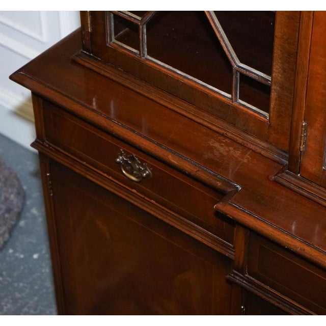 Georgian Breakfront Four Door Display Cabinet For Sale - Image 11 of 18