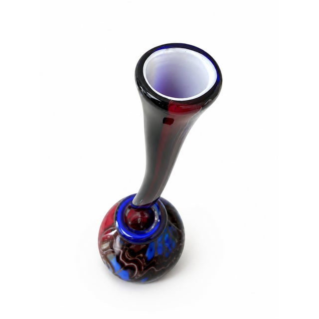 Large Postmodern Murano Glass Floor Vase, 1980s For Sale - Image 3 of 10