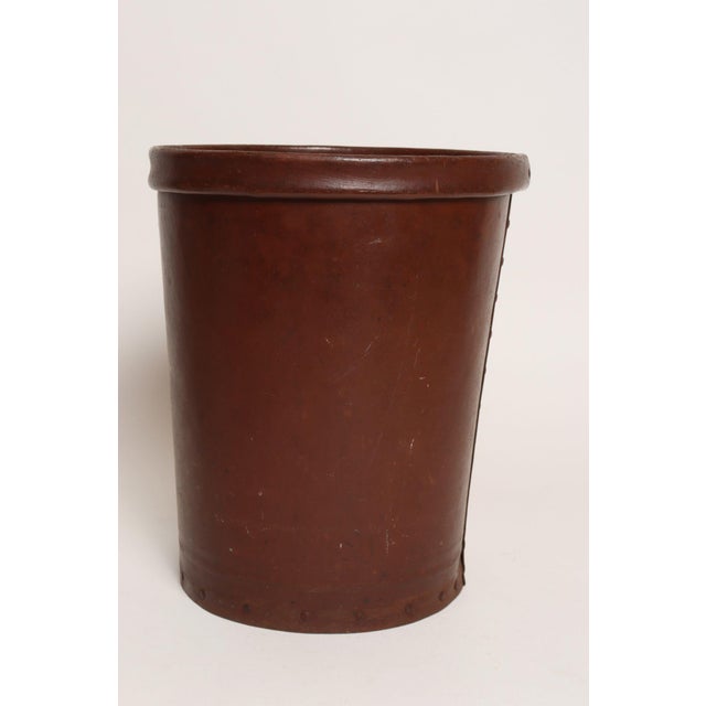 Industrial Vintage Industrial National Vulcanized Fibre Company "Vul-Cot" Waste Basket For Sale - Image 3 of 16