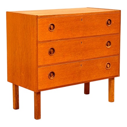 Swedish Chest of Drawers in Teak, 1950 For Sale