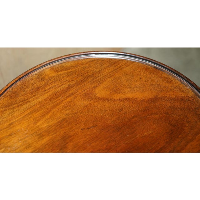 Antique George III Hardwood Side Table with Spiral Column, 1800 For Sale - Image 13 of 15