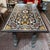 Pietra Dura + Wrought Iron in/Outdoor Table For Sale - Image 11 of 12