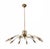 Large Brass Spider 10-Light Chandelier attributed to Oscar Torlasco for Lumi, Italy, 1950s For Sale - Image 10 of 10