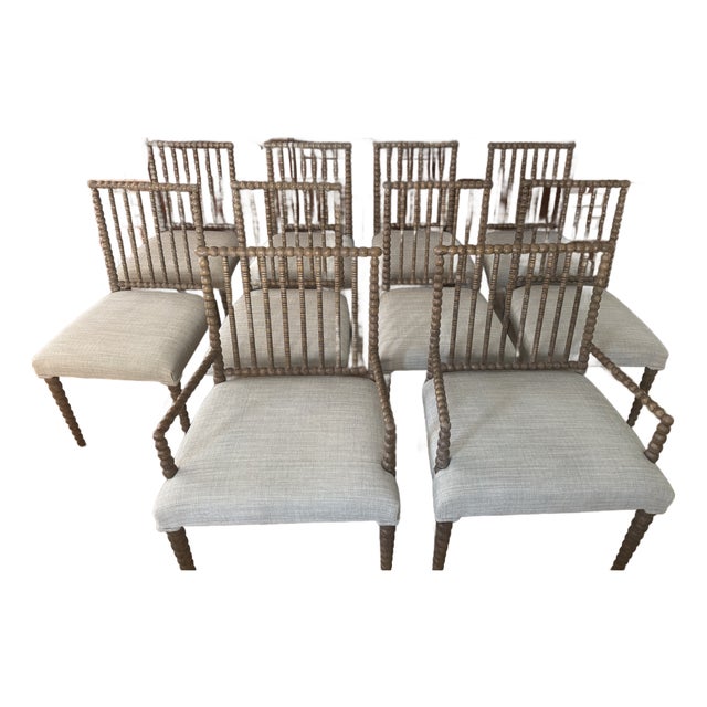 Set of 10 Dining Chairs (2 Arm and 8 Side) For Sale
