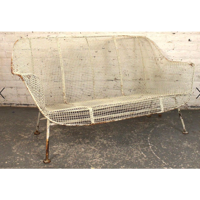 Metal Mid 20th Century Russell Woodard 'Sculptura' Wire Sofa, Attributed For Sale - Image 7 of 8