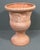 Neoclassical 1970s Vintage Neoclassical Ceramic Pedestal Urn Planter With Grape Leaves For Sale - Image 3 of 14