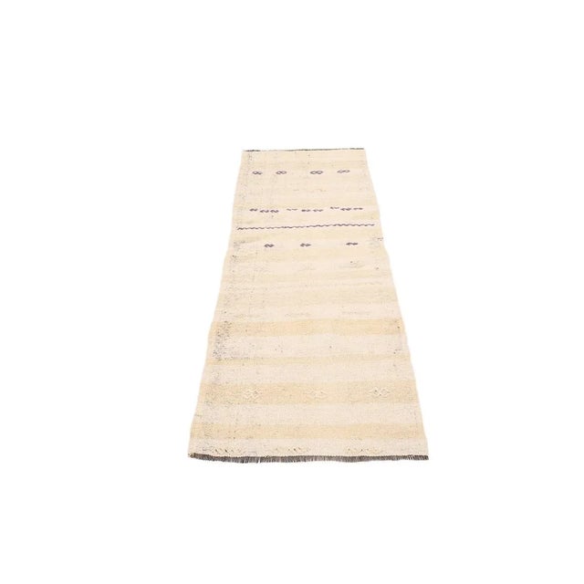 Vintage handwoven decorative kilim rug from Adana region of Turkey. Approximately 50-60 years old. In very good condition.