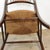 Brown Antique Spindle Back Chair with Rush Seat, 19th Century For Sale - Image 8 of 11