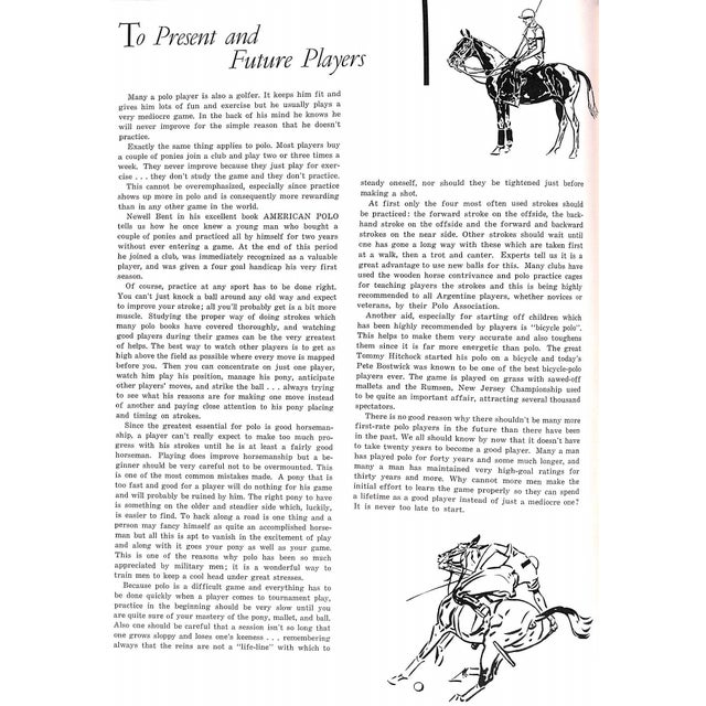 Polo Magazine Summer-Fall 1955 Blind Brook Polo Club Purchase, New York Program For Sale - Image 9 of 18