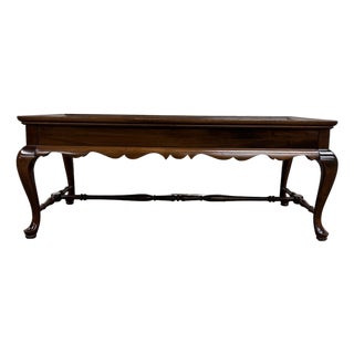 Vintage Ethan Allen Georgian Court Cocktail Table Coffee Table For Sale