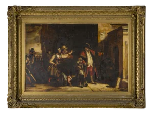 David Wilkie, Historical English Scene, 1800s, Oil on Canvas