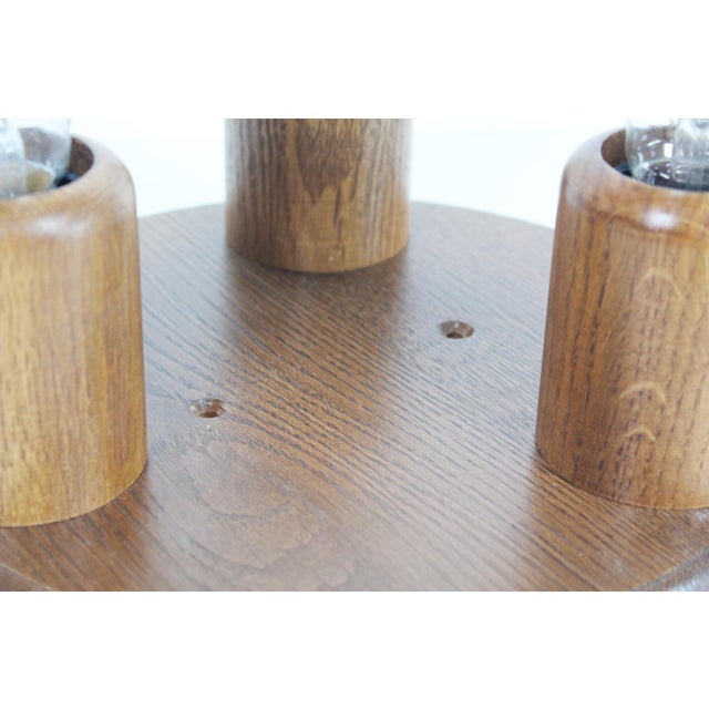 Vintage Japandi Style Ceiling Light, 1970s For Sale - Image 4 of 9