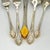 Silver Yamazaki "Monique Gold" Gold Accent Stainless Flatware Set - 61 Pieces (Service for 12 With Storage Case) Vintage 1980's/1990's For Sale - Image 8 of 18