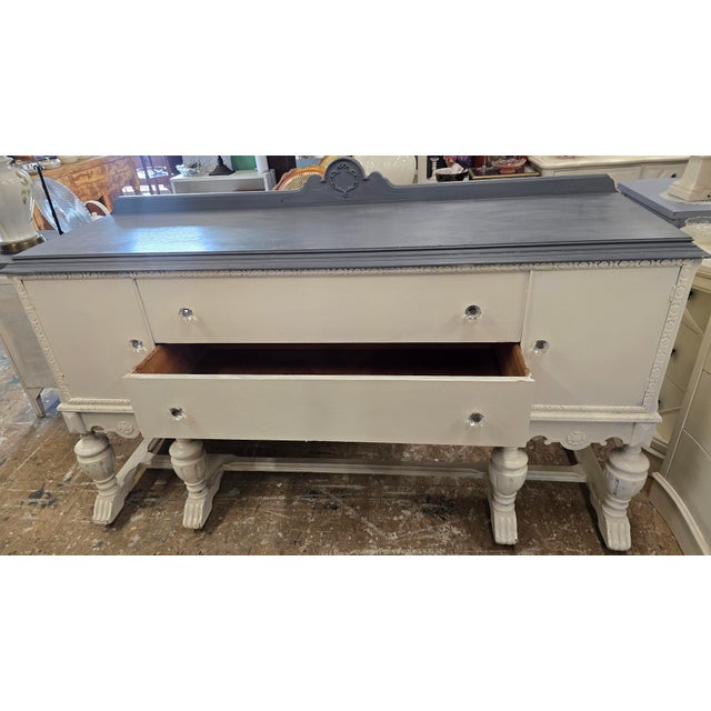 Vintage Shabby Chic Server / Sideboard For Sale - Image 12 of 12