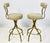 Textile Pair of Charles Hollis Jones “Sinatra” Solid Brass Swivel Barstools, Usa, 1960s For Sale - Image 7 of 18