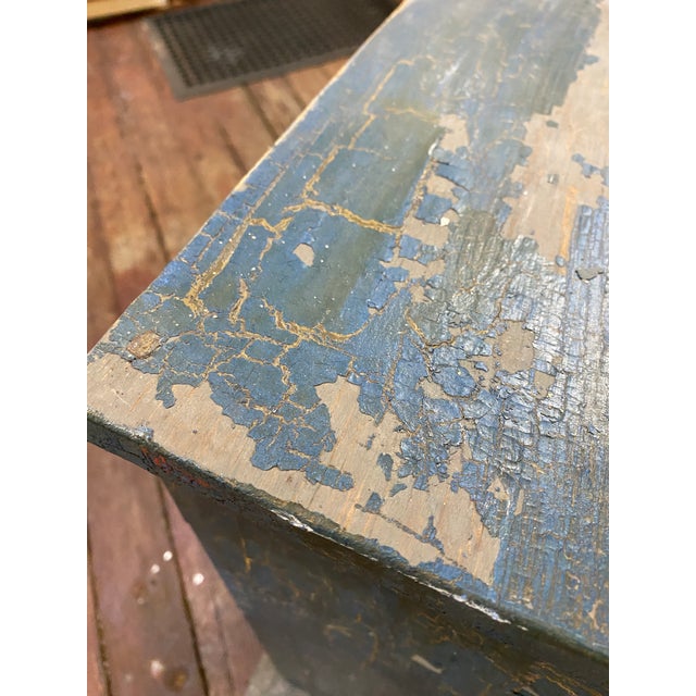 Early 20th Century Weathered Eight Drawer Apothecary Workshop Cabinet For Sale - Image 14 of 17