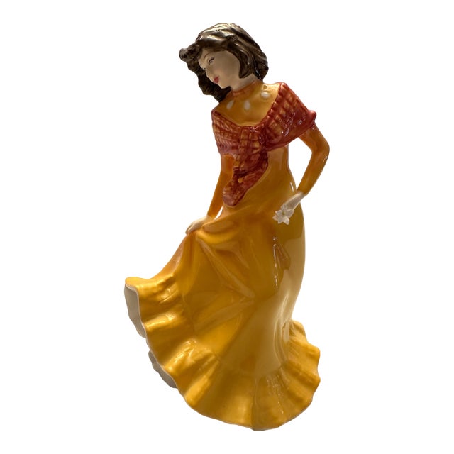 1977 Royal Doulton "Linda" Figurine #Hn3879 Designed and Signed by Nada M. Pedley For Sale