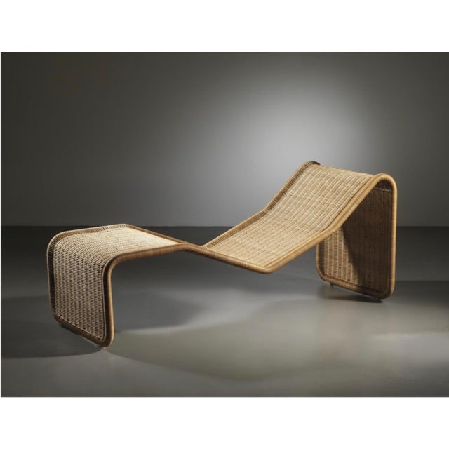 P3S Rattan Lounge Chair by Tito Agnoli for Bonacina, Italy 1960s An authentic icon of Mid-Century Italian design, an...