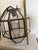 Gold Antique Vienna Secession Pendant Lantern with Beveled Glass attributed to Adolf Loos, Vienna, 1900s For Sale - Image 8 of 9