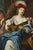 After J-F Courtin, The Zither Player, 1850, Oil on Canvas, Framed For Sale - Image 7 of 18