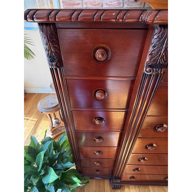 Ralph Lauren 21 Drawer Mahogany Chest of 21 Drawers by Ralph Lauren For Sale - Image 4 of 18