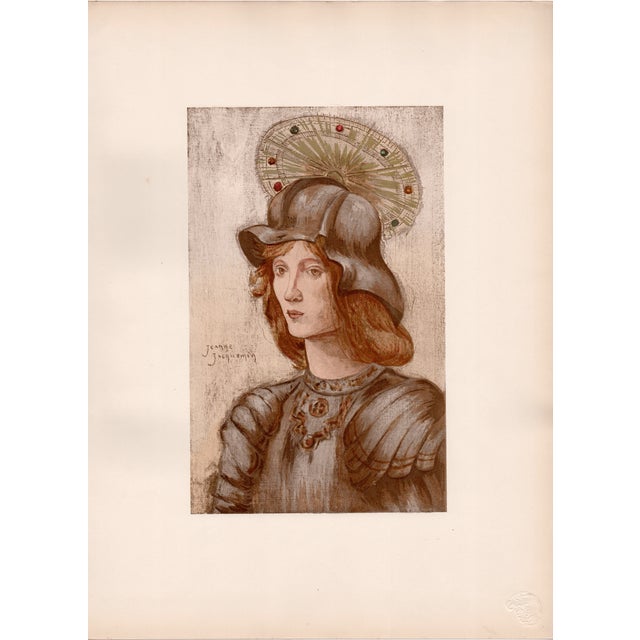 Jeanne jacquemin (1863-1938) saint georges original lithograph from the glorious portfolio "l'estampe moderne", issue #11...