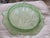 1930s Green Depression Uranium Glass Footed Cake Plate For Sale - Image 10 of 11