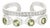 Sterling Silver August Birthstone Minimal Ring With Peridot & Zircon, Size 6 For Sale