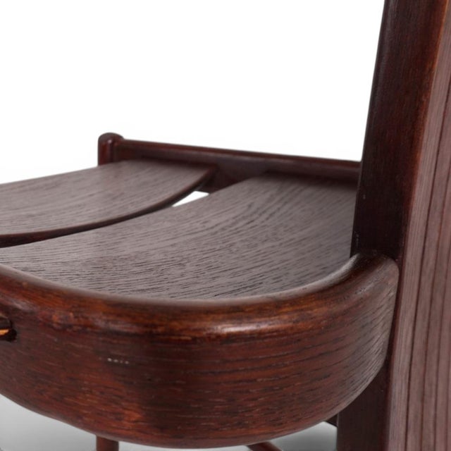 Brutalist Chair in Oak from Allmilmö, 1980s For Sale - Image 12 of 18