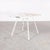 Metal White Square Outdoor Table by Rene Malaval, 1950s For Sale - Image 7 of 7