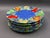Laure Japy Paris Jardin Bleu Fruit Charger Service Plate Set Of 7. Measures approximately 11 5/8" diameter, 1" high.
