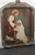 1938 First Communion Devotional Portrait in Ornate Silvered Polychrome Floral Frame For Sale - Image 10 of 13