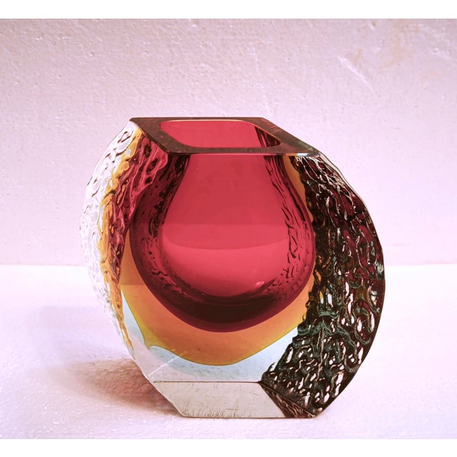 Large Murano Sommerso Glass Oliva Vase from Alessandro Mandruzzato, Italy, 1960s For Sale - Image 12 of 17
