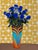 Glass Art Glass Vase Earthy Multicolor Swirled Vase For Sale - Image 7 of 18