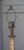 Faux Marble Column Lamp With Custom Pleated Shade For Sale - Image 4 of 5