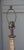 Faux Marble Column Lamp With Custom Pleated Shade For Sale - Image 4 of 5