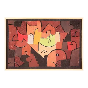 1989 After Paul Klee "Stage Landscape", Full-Color Print From France